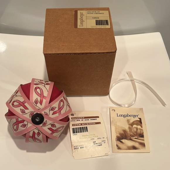Longaberger Ornament - 2012 Horizon of Hope Ornament NWT and NIB - Picture 7 of 12